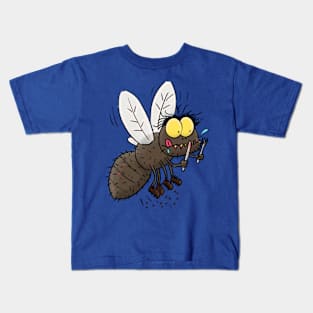 Funny horsefly insect cartoon Kids T-Shirt